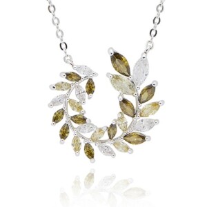 Circle Leaves Necklace