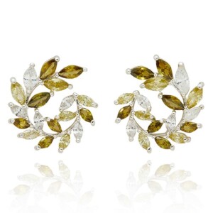 Circle Leaves Earrings
